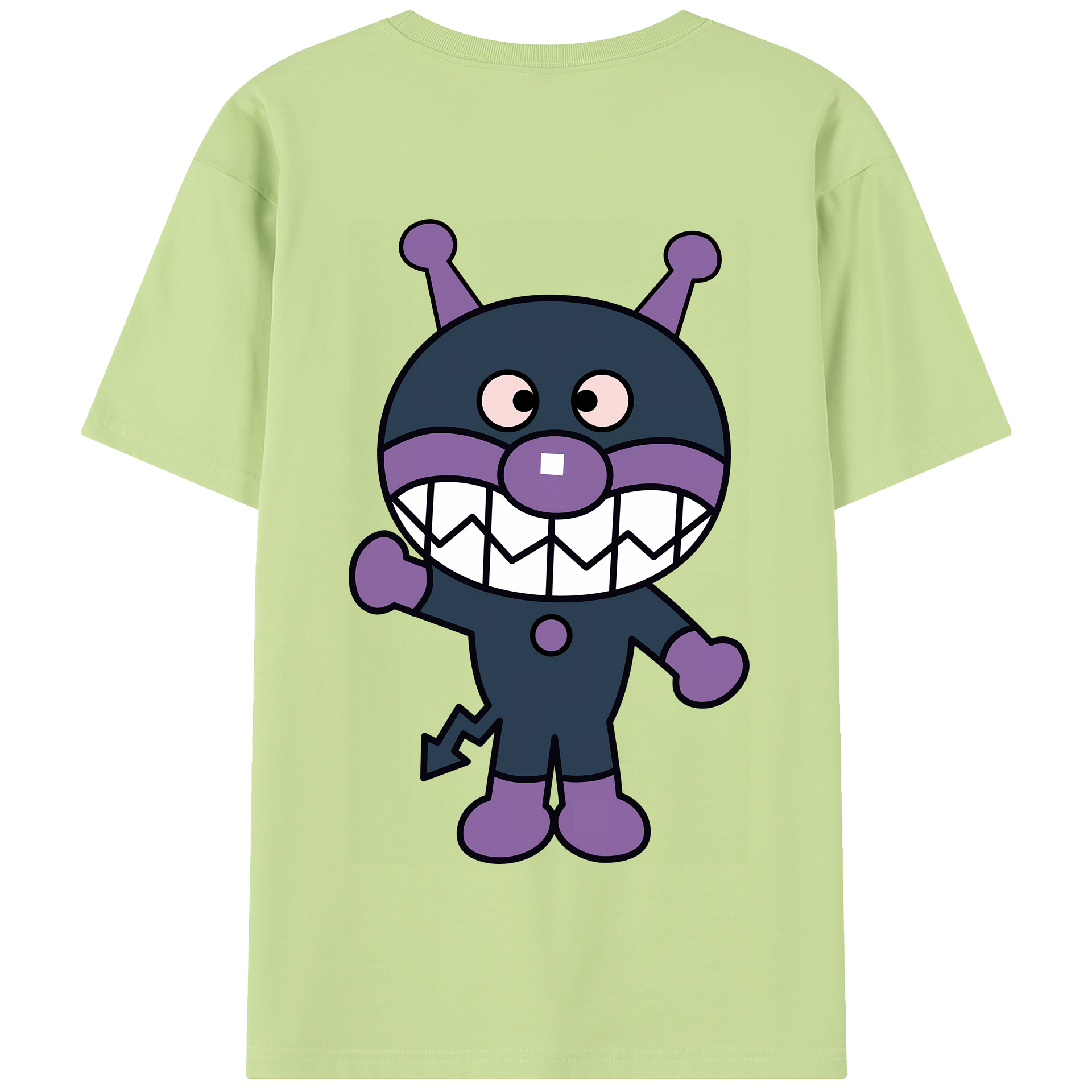 （画像用） アンパンマン Anpanman 綿100％半袖Tシャツ（背面プリント）